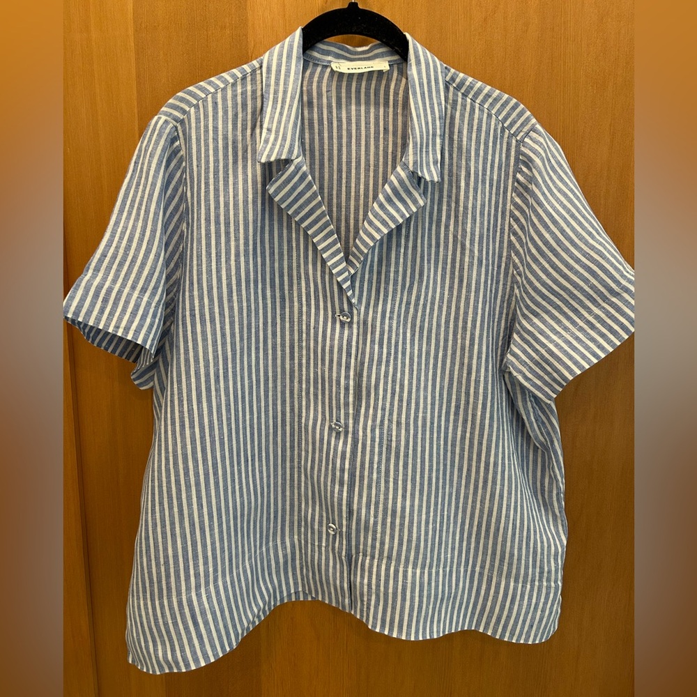 Everlane notch shirt in linen L